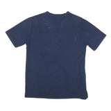 PIERRE CARDIN Mens Blue T-Shirt S Short Sleeve Crew Neck Plain Classic Fit