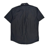Tommy Hilfiger Short Sleeve Shirt - Large Black Cotton Blend