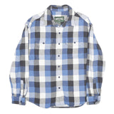 AMERICAN EAGLE Mens Blue And Black Check Shirt M Cotton Classic Fit Casual