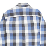 AMERICAN EAGLE Mens Blue And Black Check Shirt M Cotton Classic Fit Casual