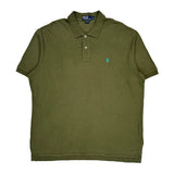 Polo By Ralph Lauren Polo Shirt - 2XL Green Cotton