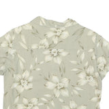 LA CABANA Womens Cream Printed Shirt Short Sleeve Collared S Rayon Tropical
