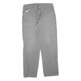 DICKIES Mens Jeans Grey Relaxed Straight Denim Medium W36 L34 Workwear Zip