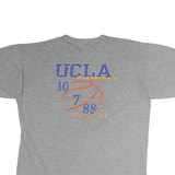 RUSSELL ATHLETIC Mens Grey UCLA Basketball T-Shirt XL Short Sleeve Crew Neck