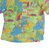 POLO RALPH LAUREN Mens Green Relaxed Shirt XL Cotton Summer Print Casual