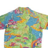 POLO RALPH LAUREN Mens Green Relaxed Shirt XL Cotton Summer Print Casual