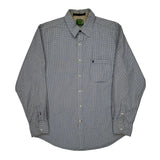 Timberland Checked Shirt - Medium Blue Cotton