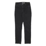 LEVI'S Womens Jeans Black Classic Skinny Denim W29 L30 Zip Cotton Blend