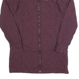JACK WOLFSKIN Womens Maroon Quilted Jacket XS Polyester Zip Lightweight