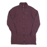 JACK WOLFSKIN Womens Maroon Quilted Jacket XS Polyester Zip Lightweight