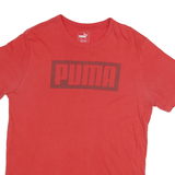 PUMA Mens Red Graphic T-Shirt L Short Sleeve Crew Neck Casual Sportswear