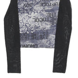 TWISTER Womens Blue & Black Printed Top Long Sleeve Crew Neck Size M Stylish