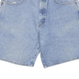 WRANGLER Mens Denim Blue Shorts L W34 Classic Fit Casual Cotton Blend