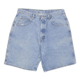 WRANGLER Mens Denim Blue Shorts L W34 Classic Fit Casual Cotton Blend