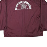 AUGUSTA Mens Maroon Adventure Caravans Button Jacket XL Polyester Plain