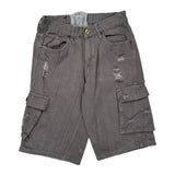 Fusai Cargo Shorts - 28W 12L Grey Cotton