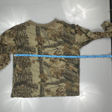 Mossy Oak Camo Sweatshirt - XL Khaki Cotton Blend