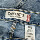 Levis Carpenter Jeans - 38W 29L Blue Cotton