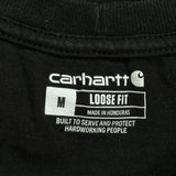 Carhartt T-Shirt - Medium Black Cotton