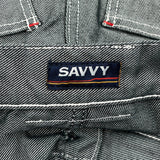 Savvy Graphic Carpenter Pants - 28W 30L Gray Cotton Blend