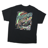 Mens Black Jordan Kinser Racing Graphic T-Shirt 2XL Short Sleeve Crew Neck