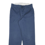DICKIES Mens Cotton Blend Navy Regular Straight Trousers W30 L28 Workwear