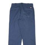 DICKIES Mens Cotton Blend Navy Regular Straight Trousers W30 L28 Workwear