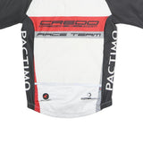 PACTIMO Womens White Black & Red Race Team Cycling Jersey M Short Sleeve Crew