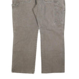 DICKIES Mens Regular Fit Straight Leg Denim Brown W40 L30 Workwear Zip Pocket