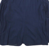 PENDLETON Womens Navy Blue Wool Blazer Jacket L Woven Classic Button Closure