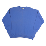 LEE Mens Blue Crew Neck 2XL Cotton Pullover Sweatshirt Casual Comfort