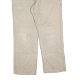 CARHARTT Mens Relaxed Jeans Beige Cotton Blend Zip W38 L32 Workwear Utility