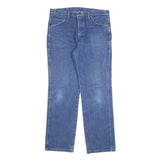 WRANGLER Mens Regular Blue Denim Jeans W34 L30 Classic Cotton Blend Zip