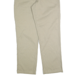 DICKIES Mens Beige Regular Fit Straight Leg Trousers Cotton Blend W36 L34