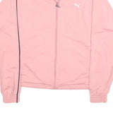 PUMA Womens Pink Jacket S Polyester Blend Plain Zip Track Sportswear
