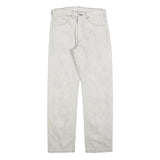 LEVI'S 501 Mens Jeans White Regular Straight Denim Light W32 L31 Classic Button