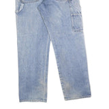DICKIES Mens Relaxed Jeans Blue Denim W34 L32 Workwear Zip Closure