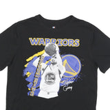 NBA Mens Black Golden State Warriors Graphic T-Shirt L Short Sleeve Crew Neck