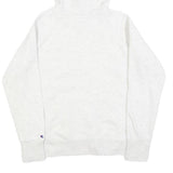 CHAMPION Womens White & Pink Logo Pullover Hoodie S Casual Sporty Sweatshirt