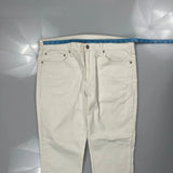 Levis Jeans - 36W 30L White Cotton