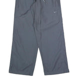 NIKE Mens Relaxed Cotton Blend Black Trousers W28 L30 Casual Zip Pocket