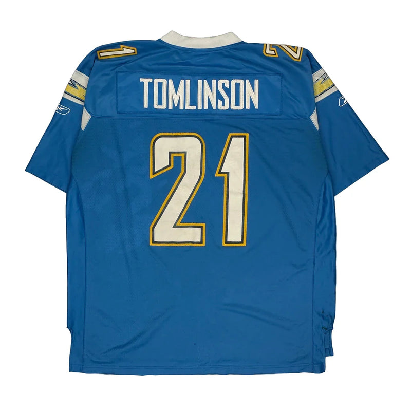 Chargers Reebok Nfl Jersey - 2XL Blue Polyester