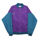 COLUMBIA Womens Purple & Blue Jacket XL Polyester Blend Zip Bomber Casual