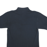 TOMMY HILFIGER Mens Navy Blue Short Sleeve Plain M Cotton Polo Shirt