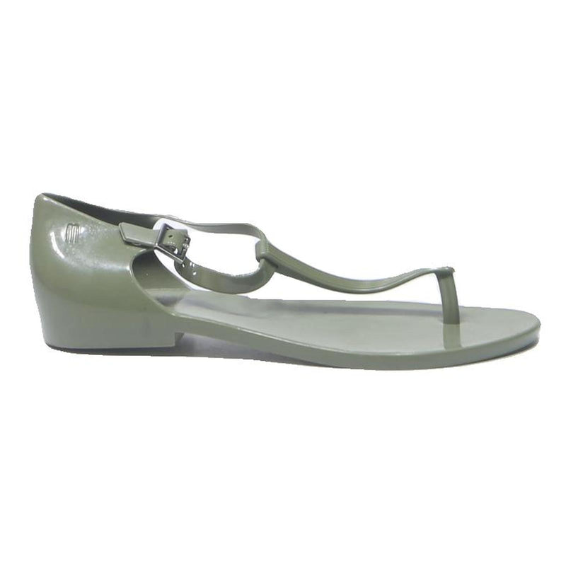 MELISSA T-Strap Womens Sandals Grey Synthetic UK 4 Comfortable Summer Footwear