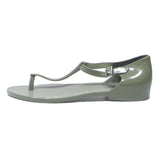 MELISSA T-Strap Womens Sandals Grey Synthetic UK 4 Comfortable Summer Footwear