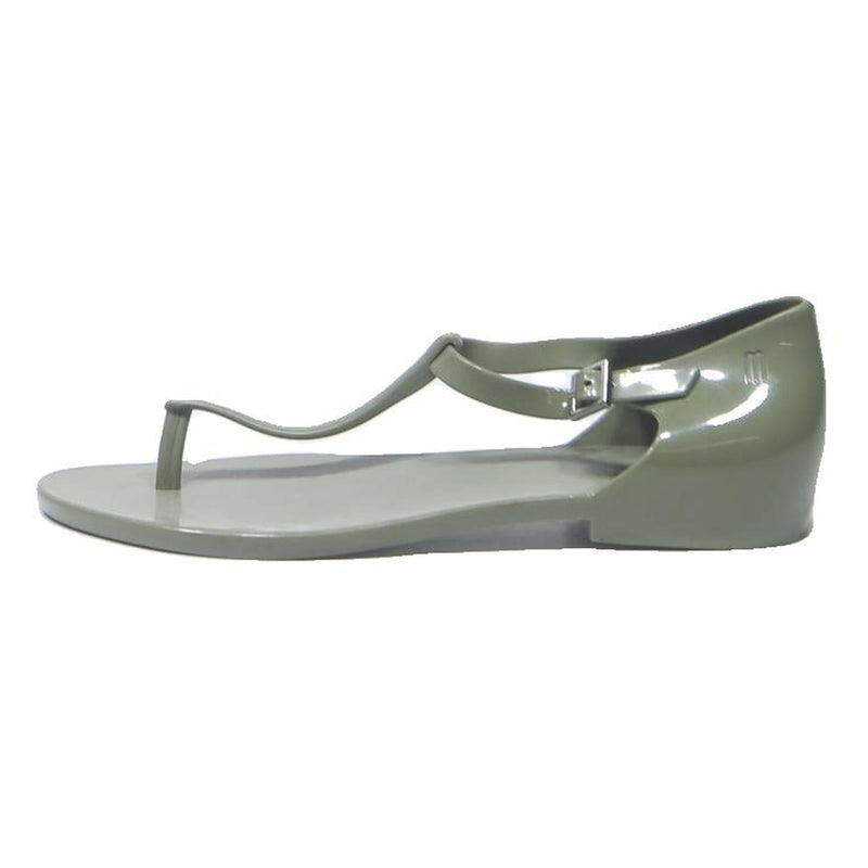 MELISSA T-Strap Womens Sandals Grey Synthetic UK 4 Comfortable Summer Footwear