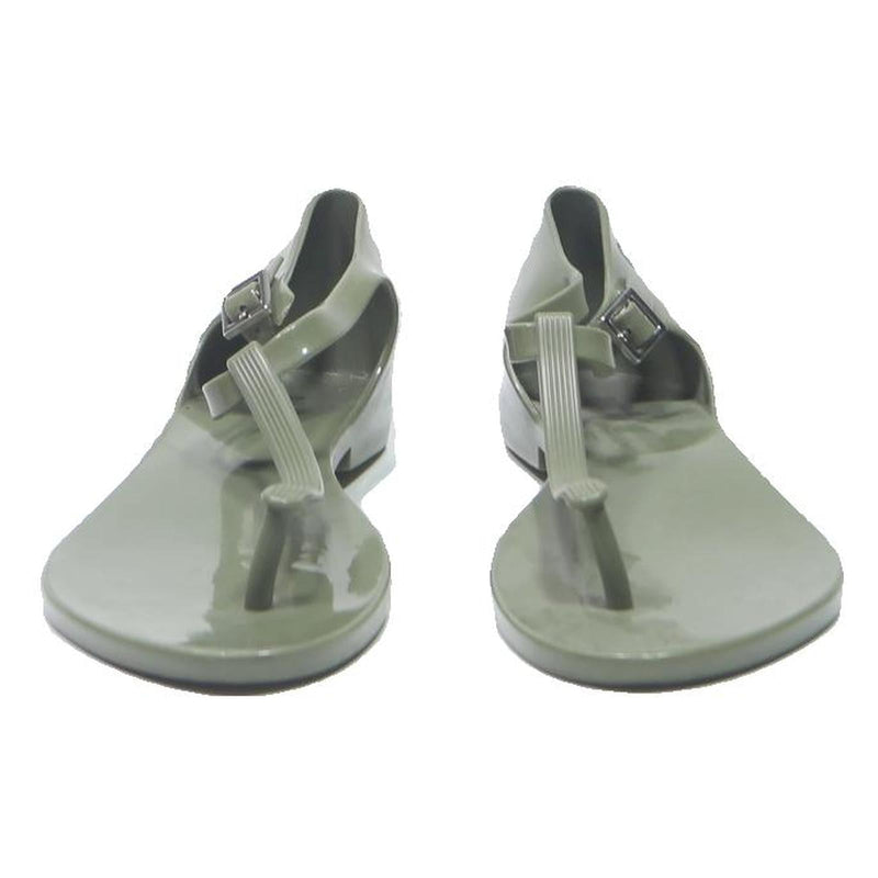 MELISSA T-Strap Womens Sandals Grey Synthetic UK 4 Comfortable Summer Footwear