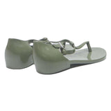 MELISSA T-Strap Womens Sandals Grey Synthetic UK 4 Comfortable Summer Footwear