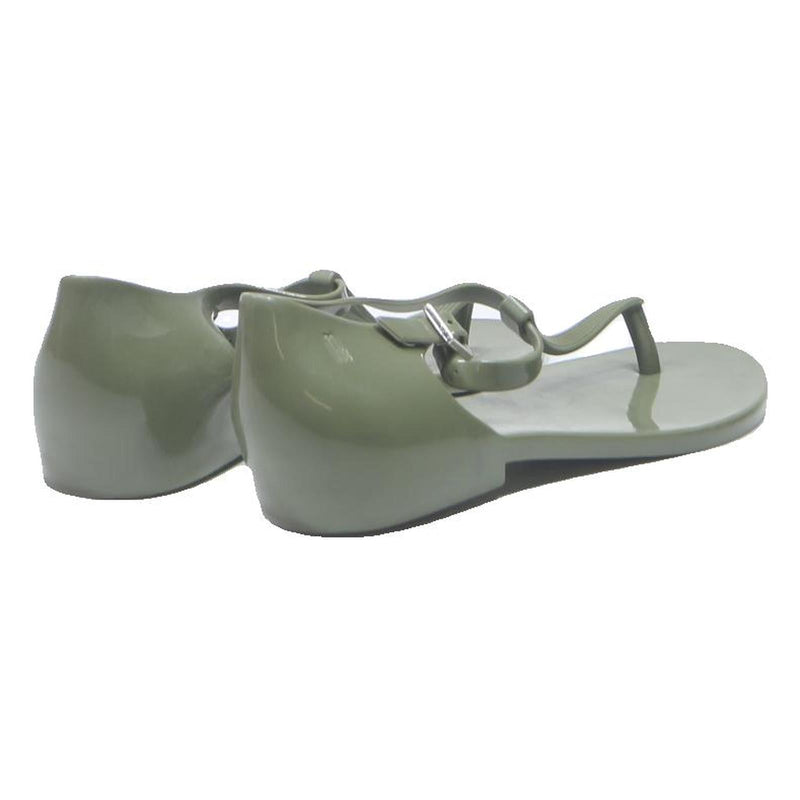MELISSA T-Strap Womens Sandals Grey Synthetic UK 4 Comfortable Summer Footwear